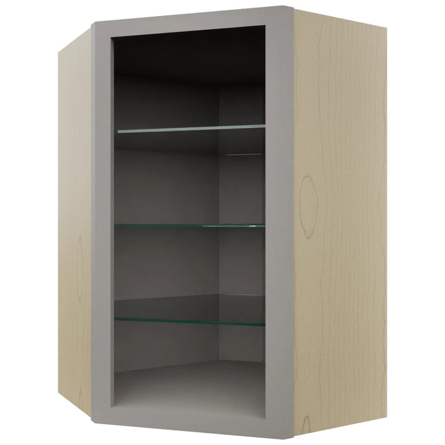 Fabuwood Nickel NDWDC2436 Wall Corner Diagonal No Door Cabinet, Front View