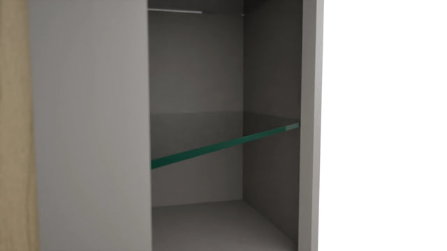 Fabuwood Nickel NDWDC2436 Wall Corner Diagonal No Door Cabinet, Detail View