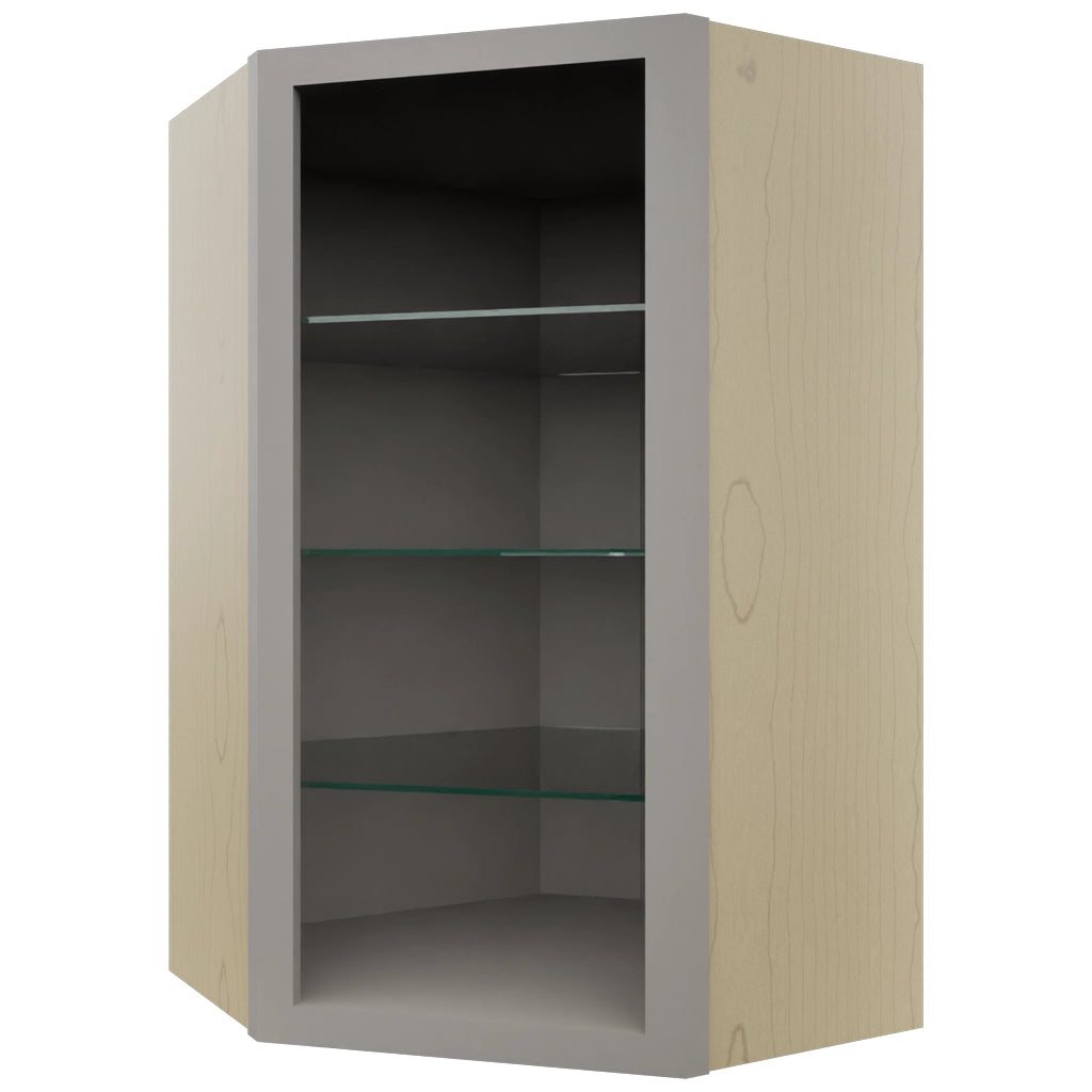 Fabuwood Nickel NDWDC2439 Wall Corner Diagonal No Door Cabinet, Front View