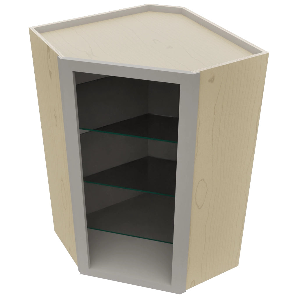 Fabuwood Nickel NDWDC2439 Wall Corner Diagonal No Door Cabinet, Top View