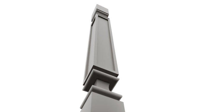 Fabuwood Nickel SP3X3 Base Post, Detail View