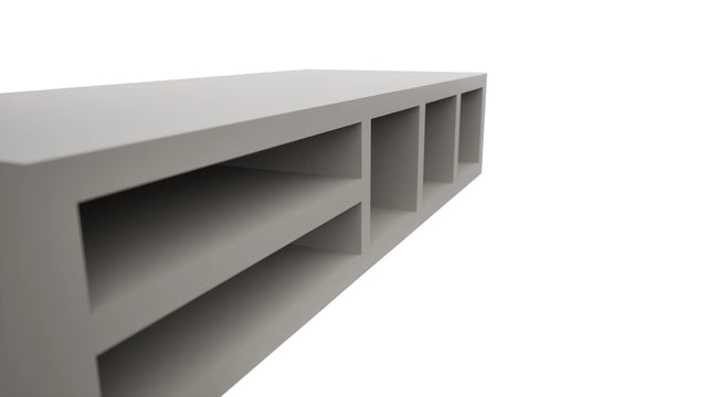 Fabuwood Nickel WO306 Wall Organizer Rack, Detail View