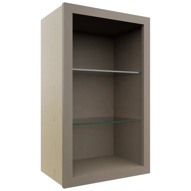 Fabuwood Oyster NDW1830 Wall Standard No Door Cabinet, Front View