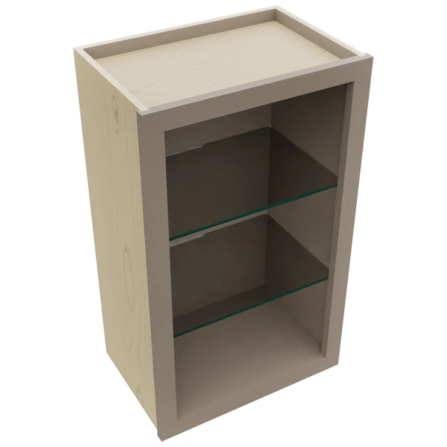 Fabuwood Oyster NDW1830 Wall Standard No Door Cabinet, Top View