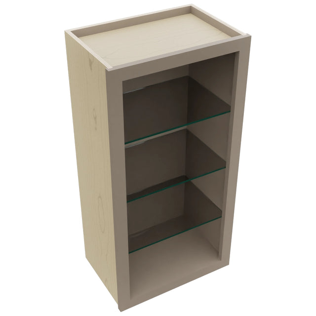 Fabuwood Oyster NDW1836 Wall Standard No Door Cabinet, Top View
