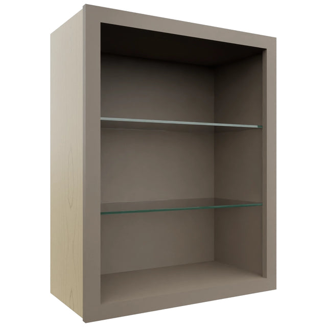 Fabuwood Oyster NDW2430 Wall Standard No Door Cabinet, Front View