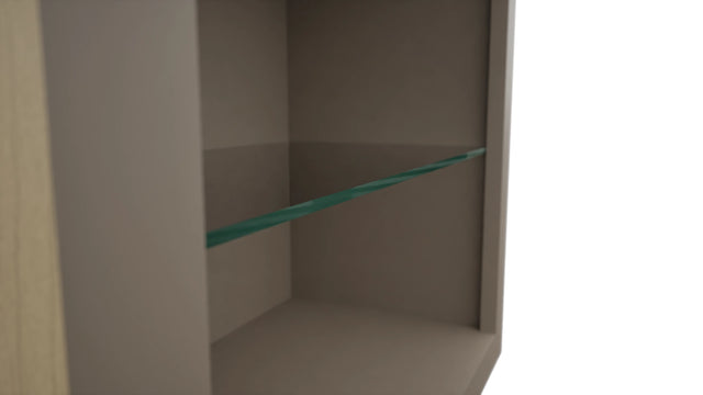 Fabuwood Oyster NDW2430 Wall Standard No Door Cabinet, Detail View