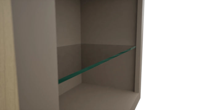 Fabuwood Oyster NDW2436 Wall Standard No Door Cabinet, Detail View