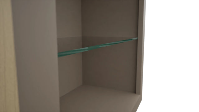 Fabuwood Oyster NDW2442 Wall Standard No Door Cabinet, Detail View