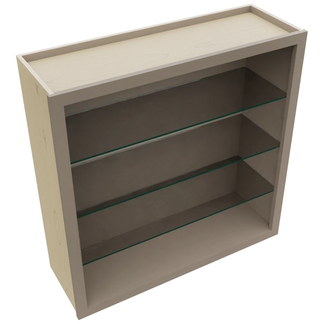 Fabuwood Oyster NDW3636 Wall Standard No Door Cabinet, Top View