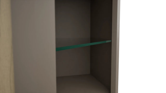 Fabuwood Oyster NDWDC2430 Wall Corner Diagonal No Door Cabinet, Detail View