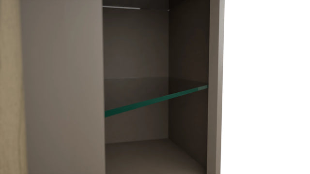 Fabuwood Oyster NDWDC2436 Wall Corner Diagonal No Door Cabinet, Detail View