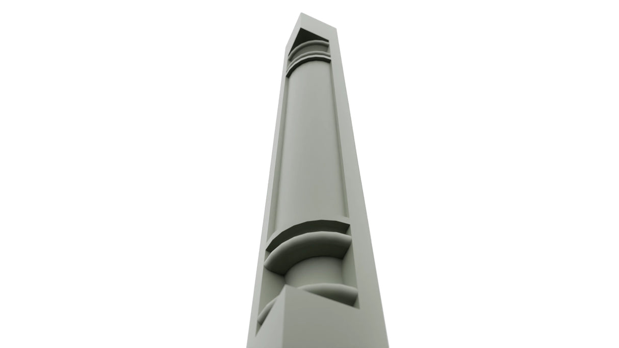 Fabuwood Pistachio Green CP36 Base Post, Detail View