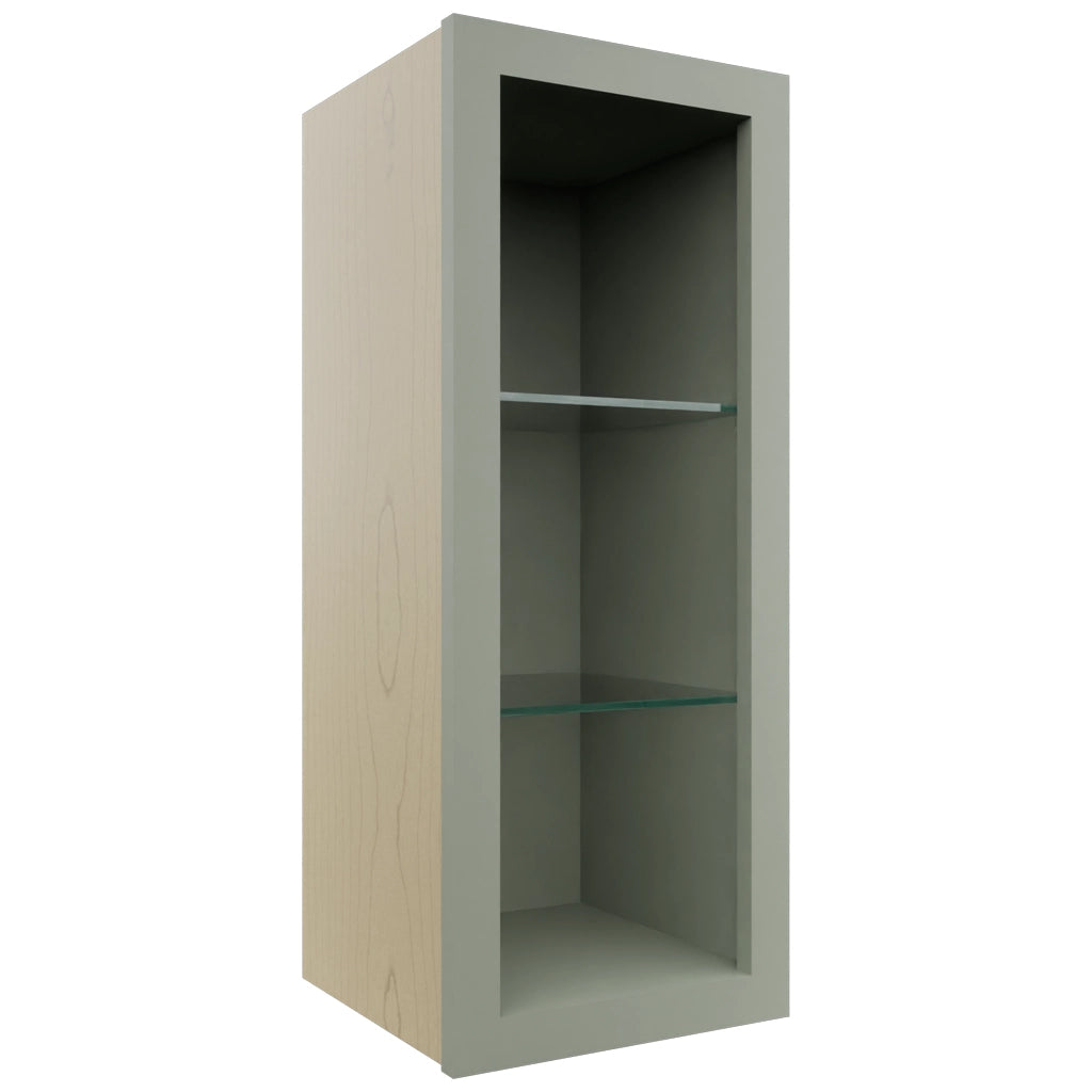 Fabuwood Pistachio Green NDW1230 Wall Standard No Door Cabinet, Front View