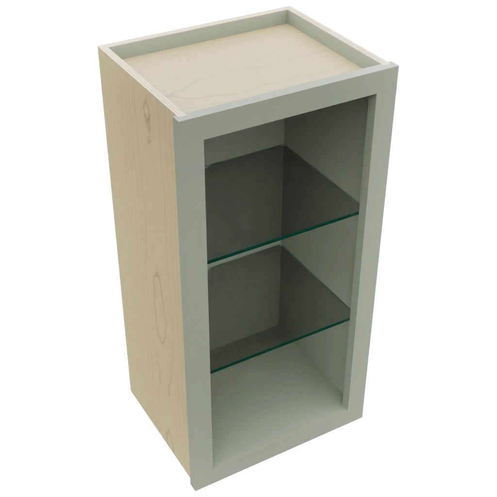 Fabuwood Pistachio Green NDW1530 Wall Standard No Door Cabinet, Top View