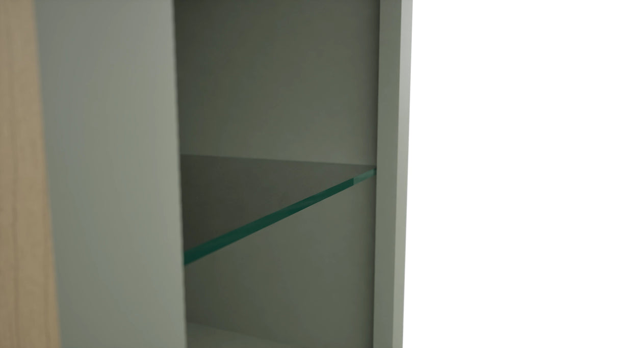 Fabuwood Pistachio Green NDW1536 Wall Standard No Door Cabinet, Detail View