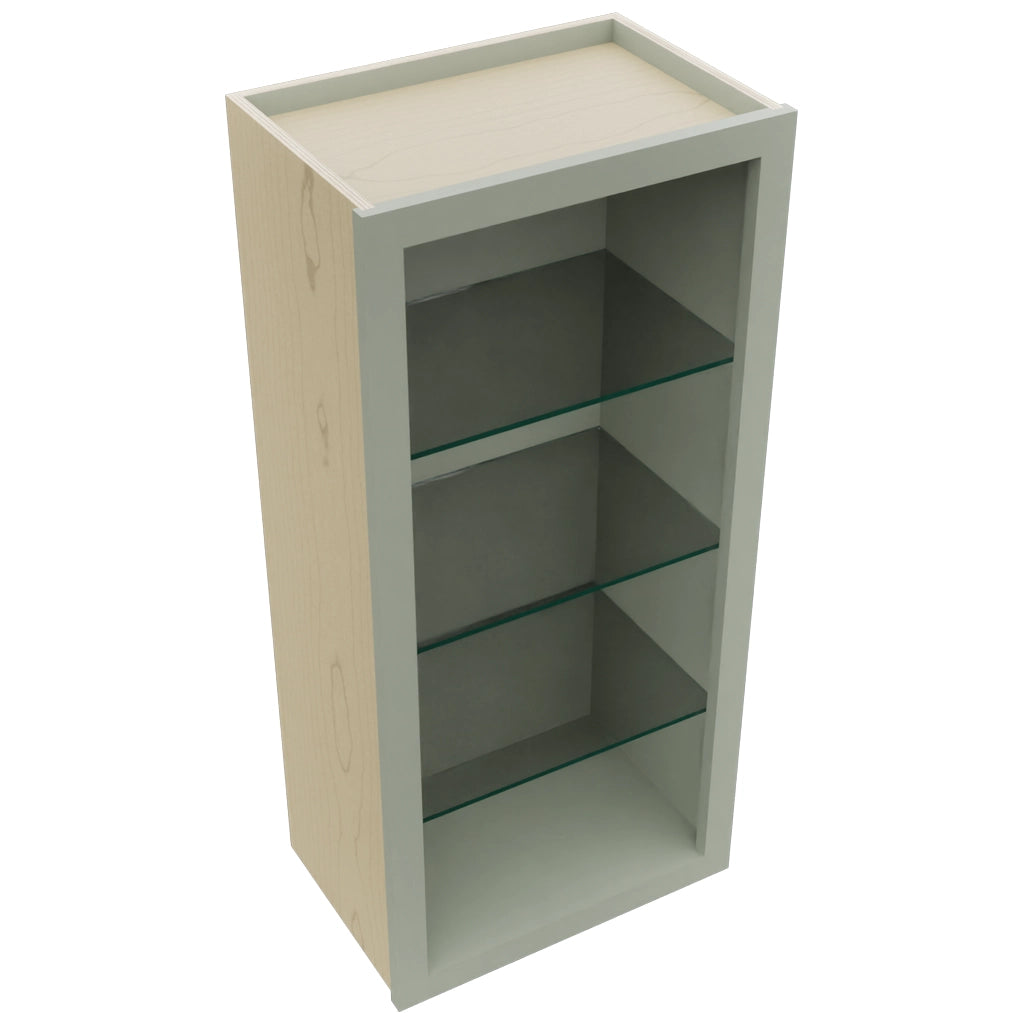 Fabuwood Pistachio Green NDW1839 Wall Standard No Door Cabinet, Top View