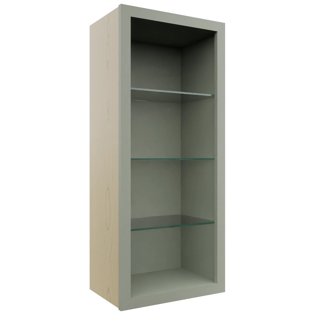 Fabuwood Pistachio Green NDW1842 Wall Standard No Door Cabinet, Front View