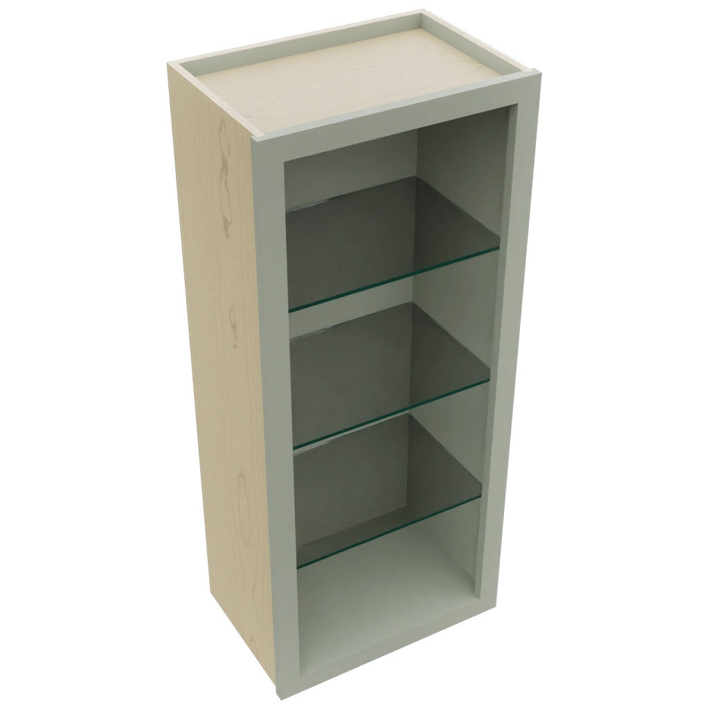 Fabuwood Pistachio Green NDW1842 Wall Standard No Door Cabinet, Top View