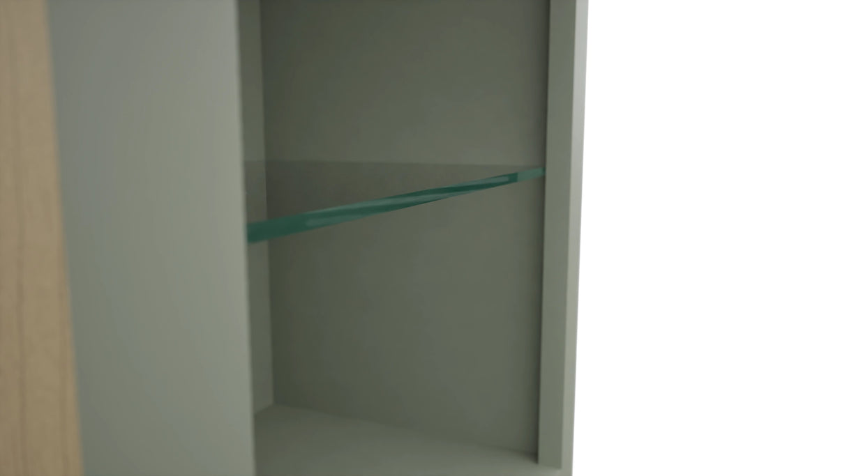 Fabuwood Pistachio Green NDW1842 Wall Standard No Door Cabinet, Detail View