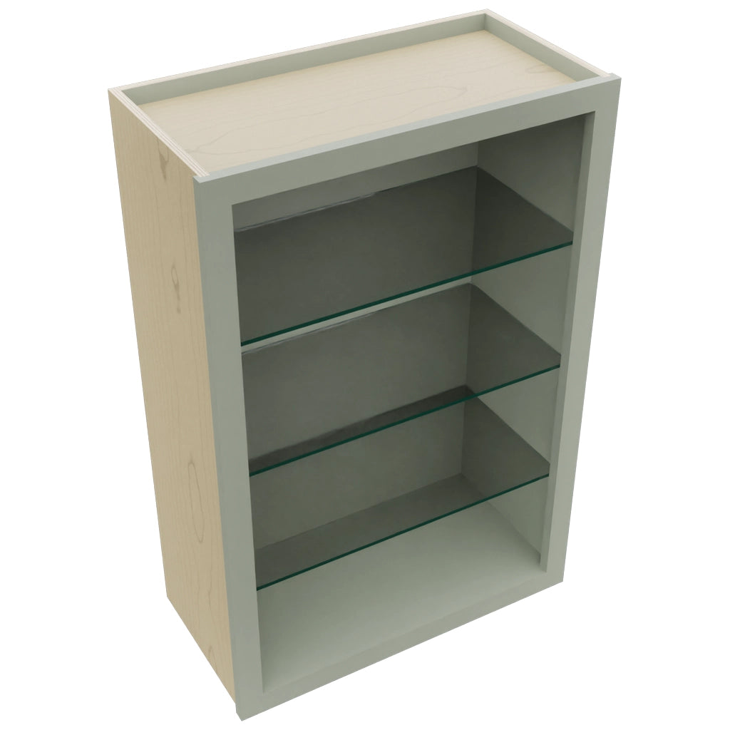 Fabuwood Pistachio Green NDW2436 Wall Standard No Door Cabinet, Top View