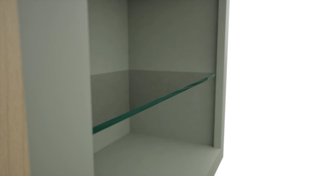 Fabuwood Pistachio Green NDW2436 Wall Standard No Door Cabinet, Detail View