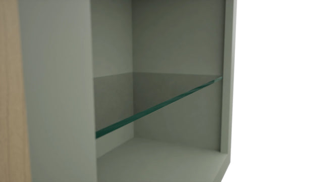 Fabuwood Pistachio Green NDW2436 Wall Standard No Door Cabinet, Detail View