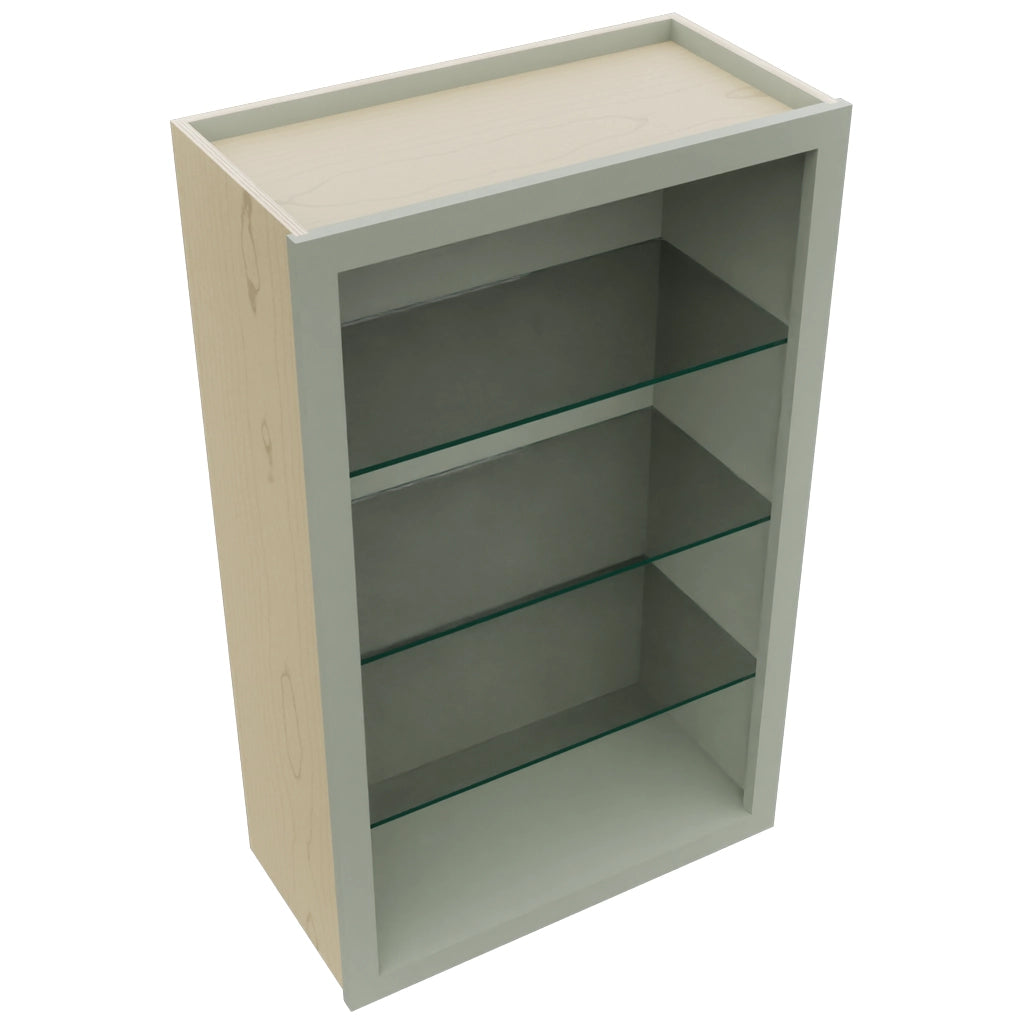 Fabuwood Pistachio Green NDW2439 Wall Standard No Door Cabinet, Top View