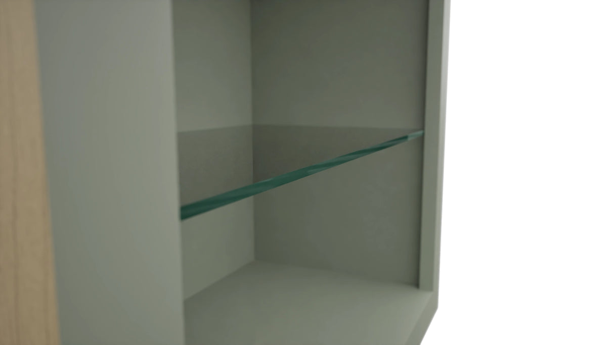 Fabuwood Pistachio Green NDW2439 Wall Standard No Door Cabinet, Detail View