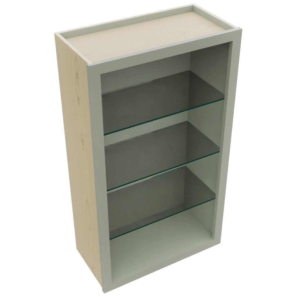 Fabuwood Pistachio Green NDW2442 Wall Standard No Door Cabinet, Top View