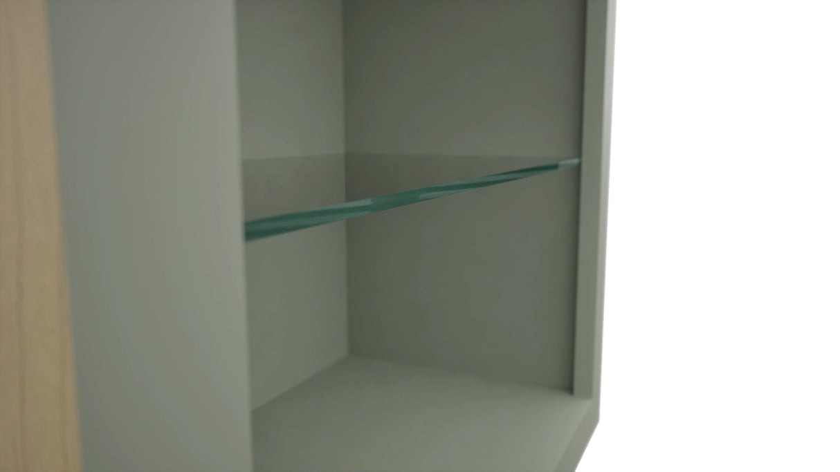 Fabuwood Pistachio Green NDW2442 Wall Standard No Door Cabinet, Detail View