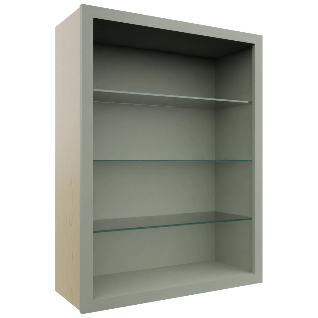 Fabuwood Pistachio Green NDW3039 Wall Standard No Door Cabinet, Front View