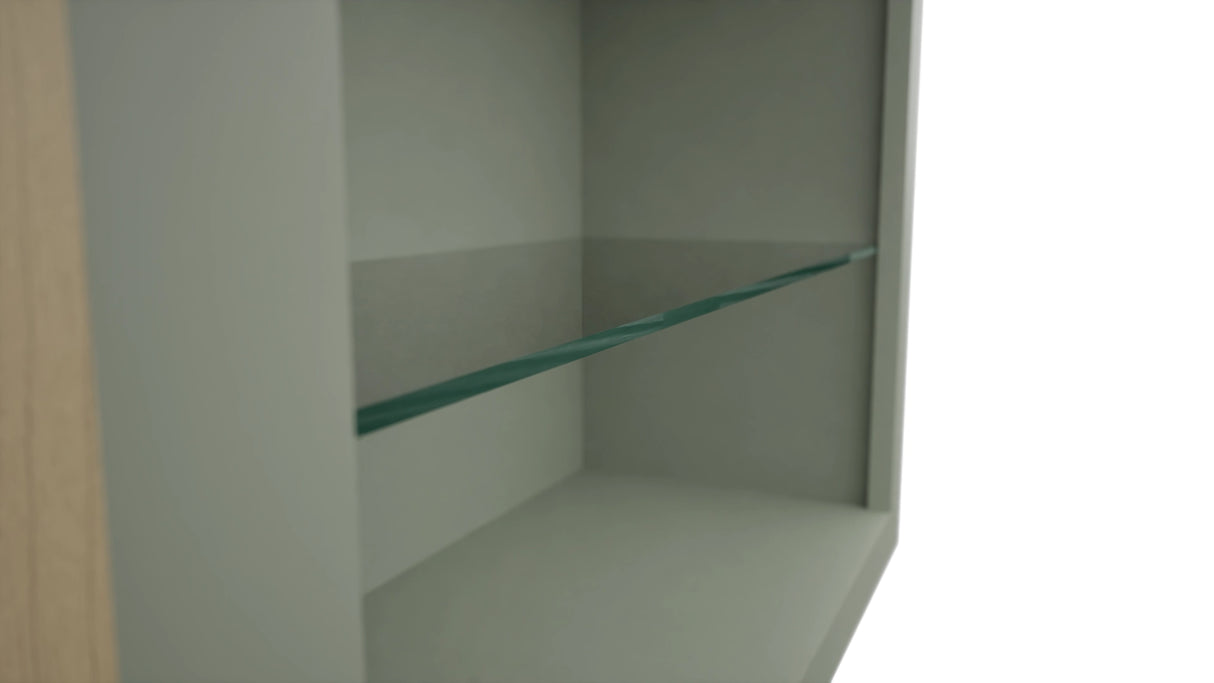 Fabuwood Pistachio Green NDW3039 Wall Standard No Door Cabinet, Detail View