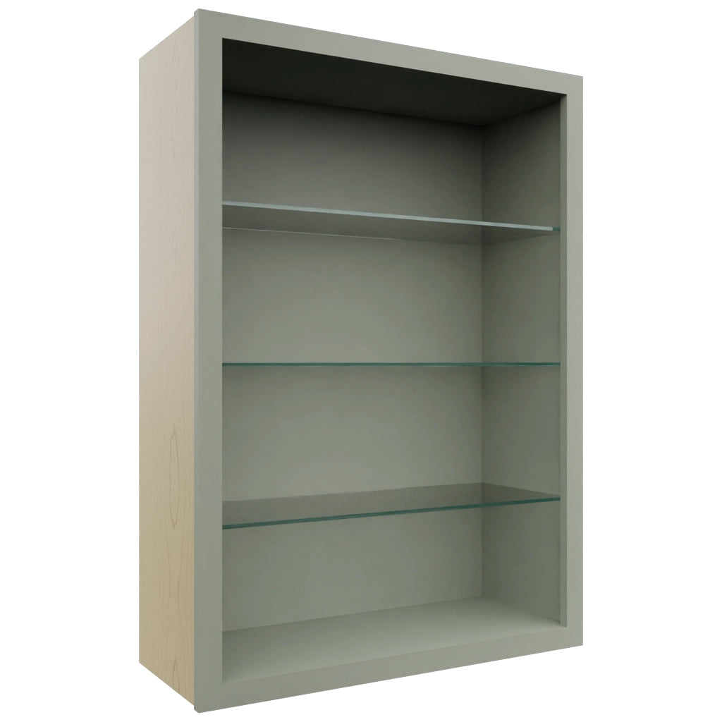Fabuwood Pistachio Green NDW3042 Wall Standard No Door Cabinet, Front View