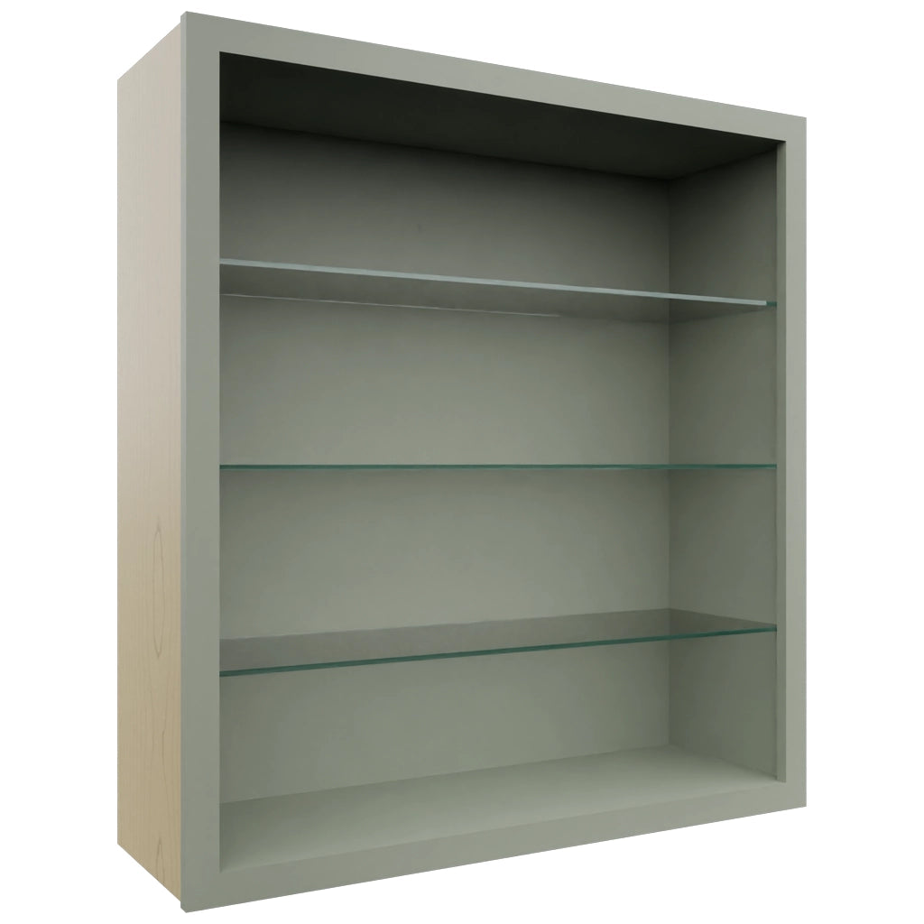 Fabuwood Pistachio Green NDW3639 Wall Standard No Door Cabinet, Front View