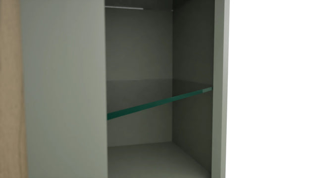 Fabuwood Pistachio Green NDWDC2436 Wall Corner Diagonal No Door Cabinet, Detail View