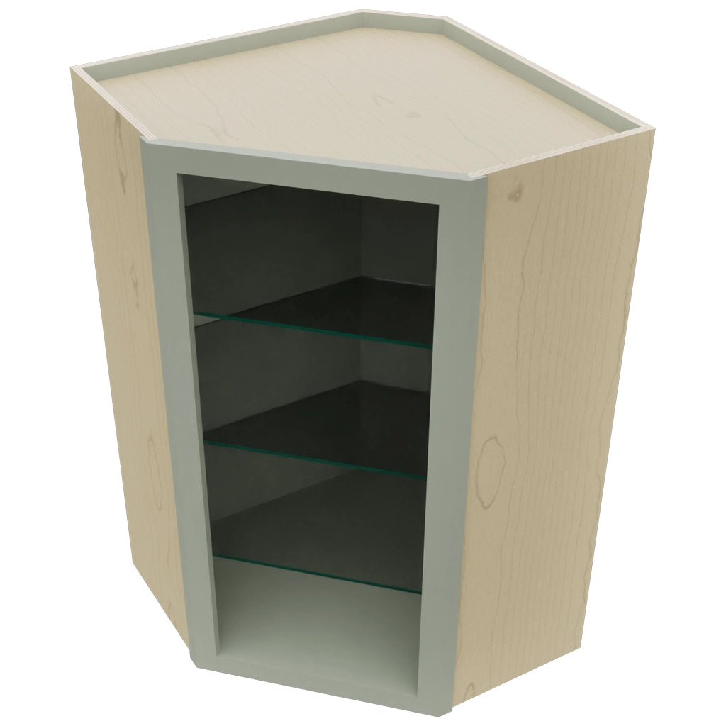 Fabuwood Pistachio Green NDWDC2439 Wall Corner Diagonal No Door Cabinet, Top View