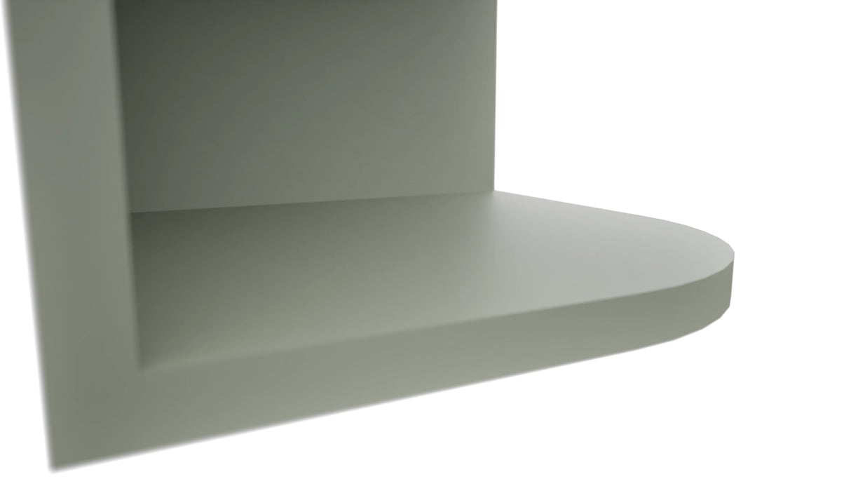 Fabuwood Pistachio Green OE1230 Wall Open End Cabinet, Detail View