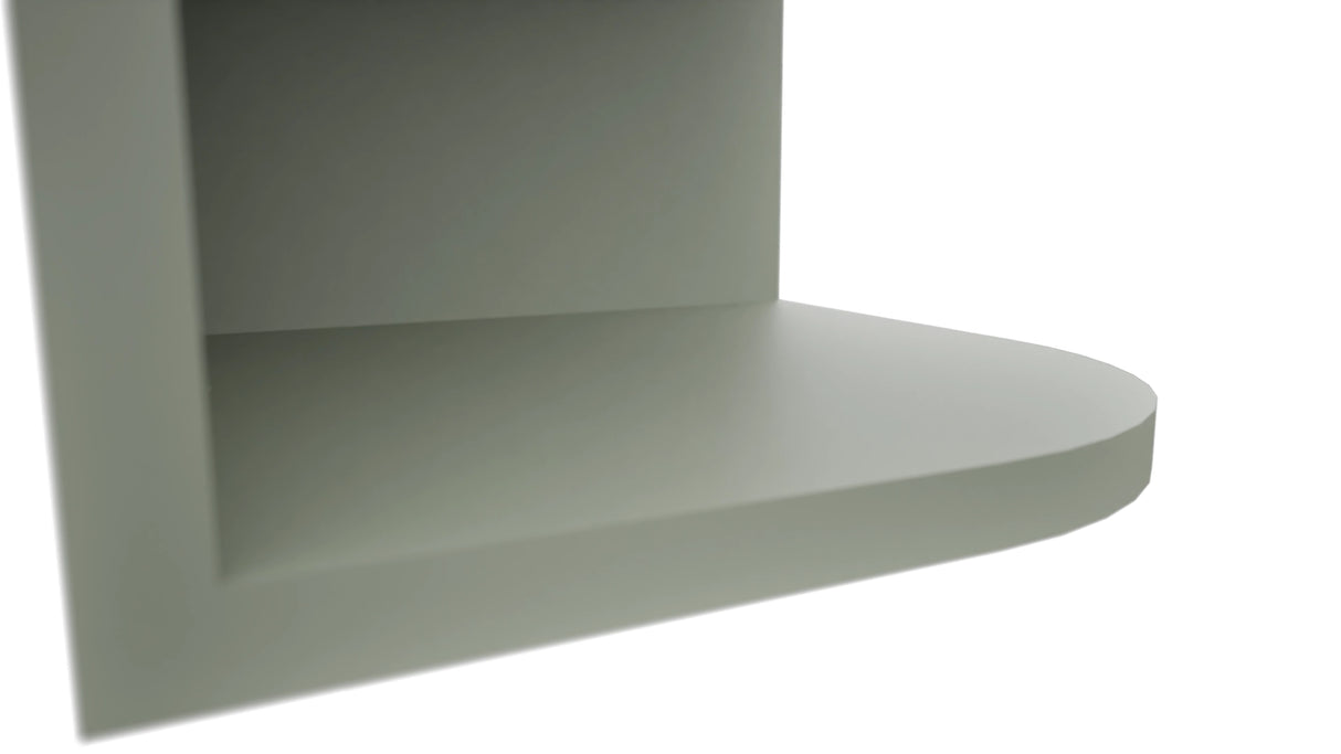 Fabuwood Pistachio Green OE1236 Wall Open End Cabinet, Detail View