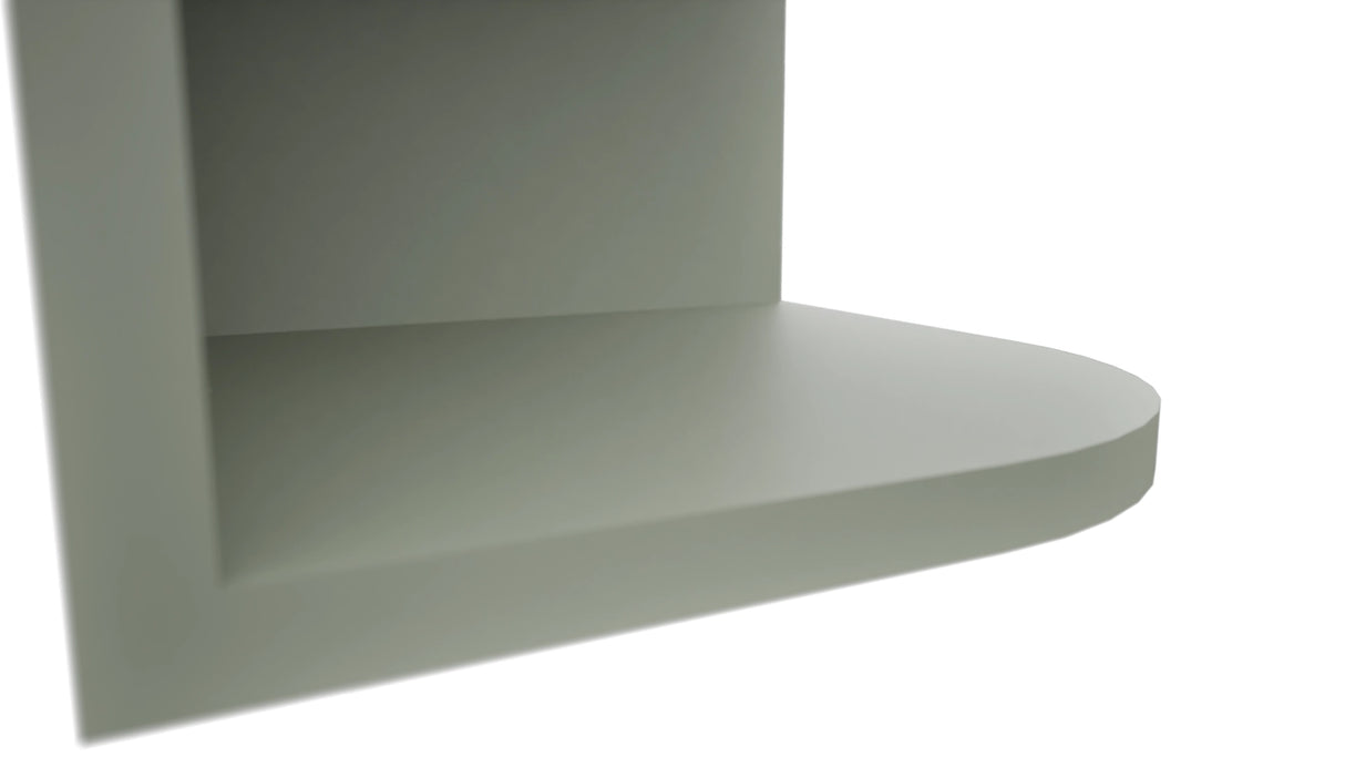 Fabuwood Pistachio Green OE1239 Wall Open End Cabinet, Detail View