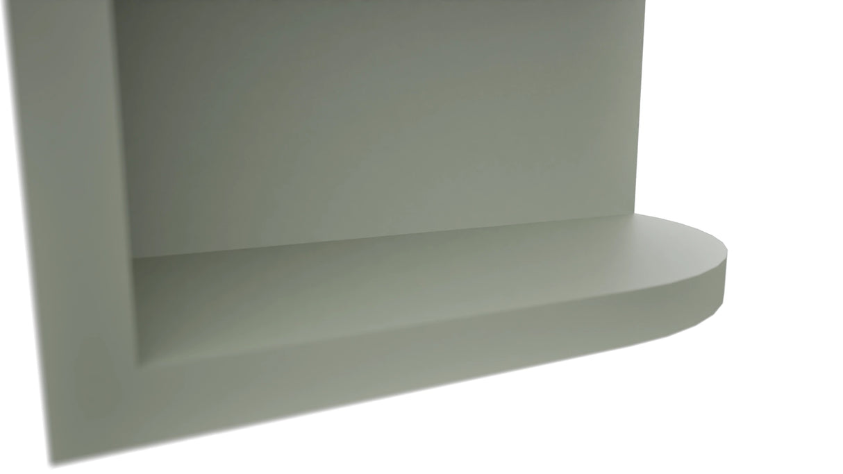 Fabuwood Pistachio Green OEL636 Wall Open End Cabinet, Detail View