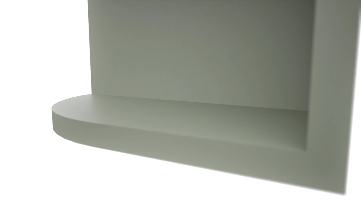 Fabuwood Pistachio Green OER636 Wall Open End Cabinet, Detail View