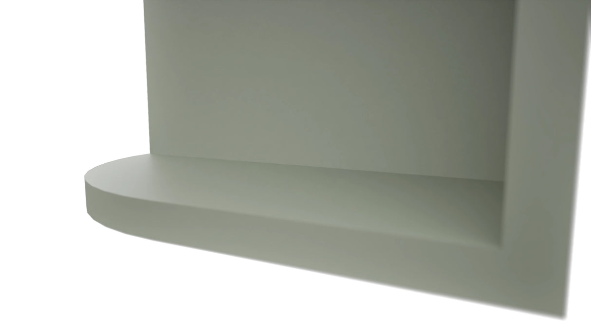 Fabuwood Pistachio Green OER642 Wall Open End Cabinet, Detail View