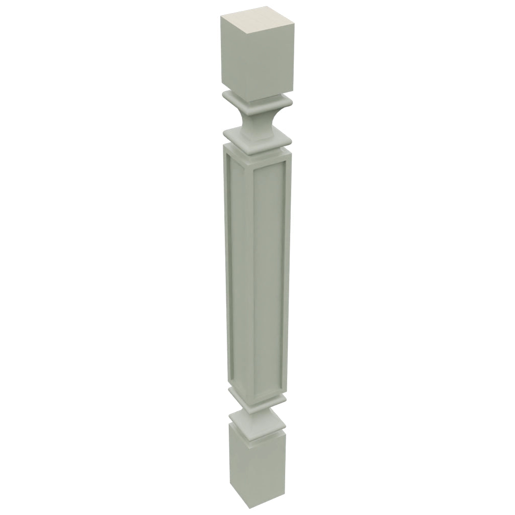 Fabuwood Pistachio Green SP3X3 Base Post, Top View