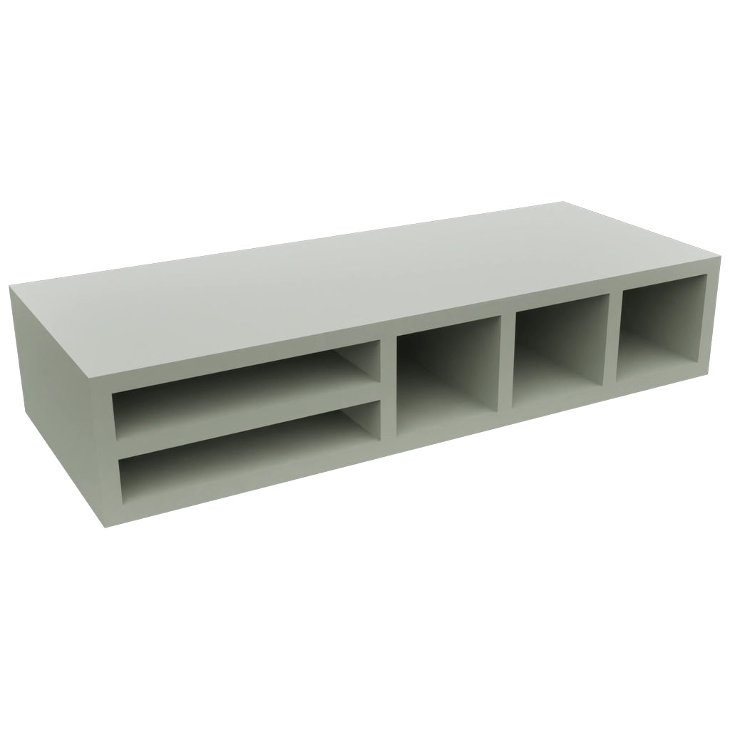 Fabuwood Pistachio Green WO306 Wall Organizer Rack, Front View