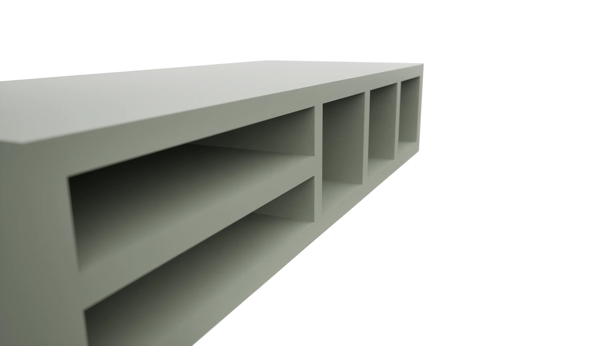 Fabuwood Pistachio Green WO306 Wall Organizer Rack, Detail View