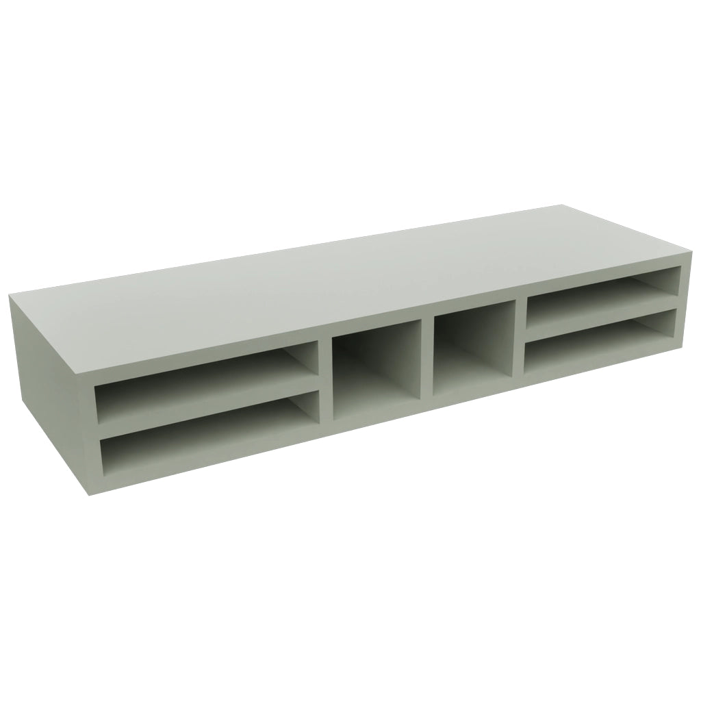 Fabuwood Pistachio Green WO366 Wall Organizer Rack, Front View