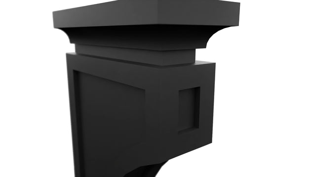 Fabuwood Pitch Black CMCB Corbel, Detail View