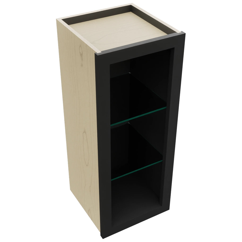 Fabuwood Pitch Black NDW1230 Wall Standard No Door Cabinet, Top View