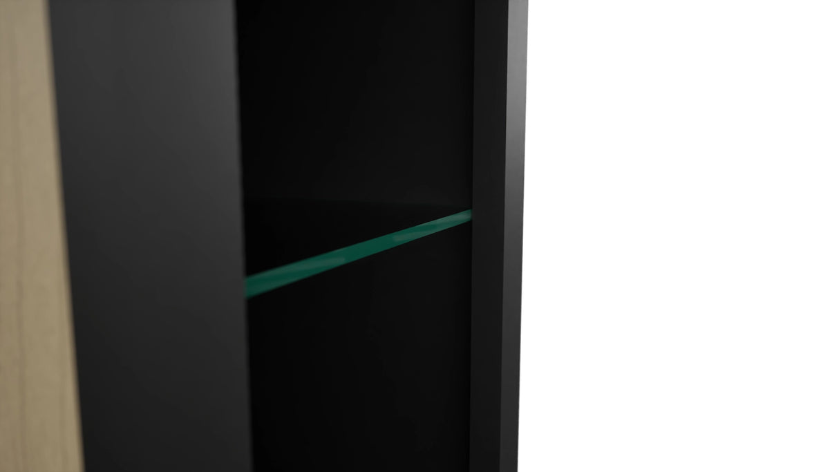 Fabuwood Pitch Black NDW1230 Wall Standard No Door Cabinet, Detail View
